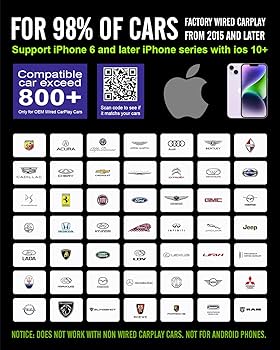 Flgocexs Wireless CarPlay Adapter for Apple Device,Stable
